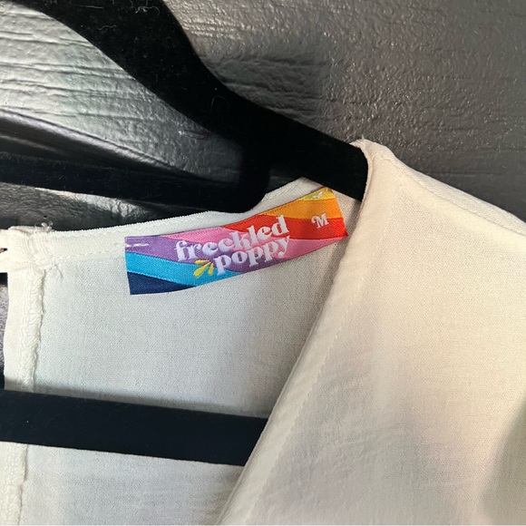 Freckled Poppy ruffle sleeved babydoll dress NWOT - Picture 4 of 8